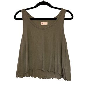 Green Crop Tank